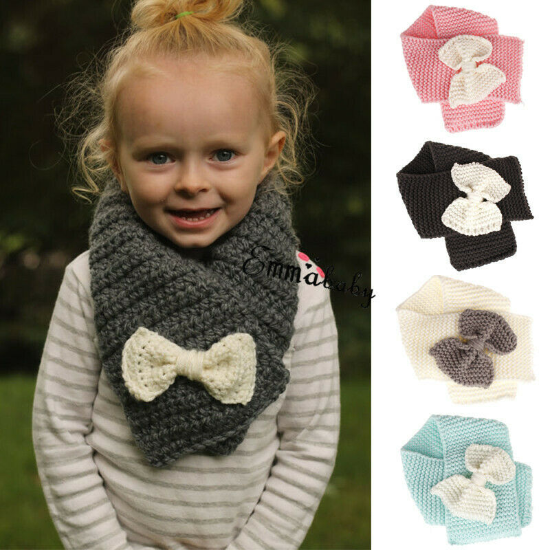 hot sale kids boys girls winter scarf kids Striped Pure Color baby scarf warm scarves knitting Wool neck warmer