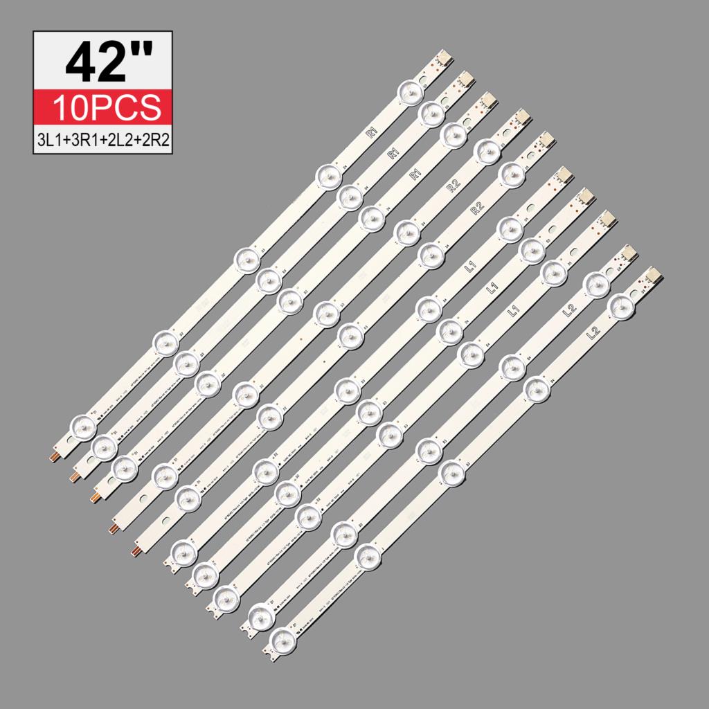 New 10 PCS/set LED backlight strip compatible FOR LIG 42LN5400 6916L-1214A 6916L-1215A 6916L-1216A 6916L-1217A 1318A 1319A 1320A