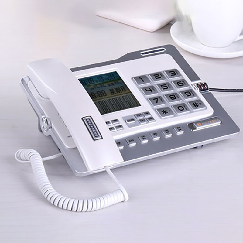 Office Home Corded Telephone Phone with Caller ID/Call Waiting, Speakerphone, Blacklist, Dual Interface Calculator & Alarm C