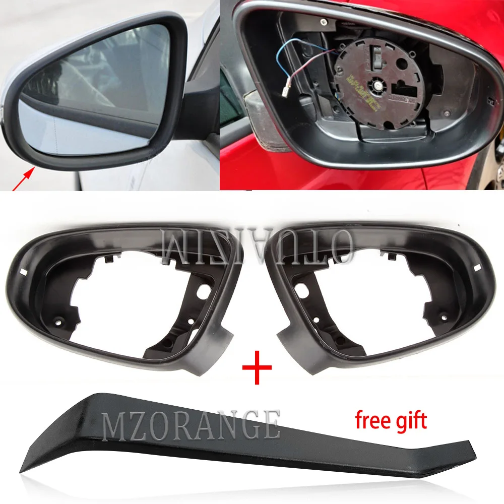 Door Rear View Mirror Holder Trim For VW Golf 6 MK6 GTI R20 Bora 2009-2015 Side Wing Housing Frame