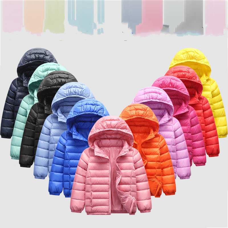 90% White Duck Winter Children's Lightweight Casual Down Jacket Boy Girl Winter Jacket Coat Baby Clothes Kids Snowsuits Win