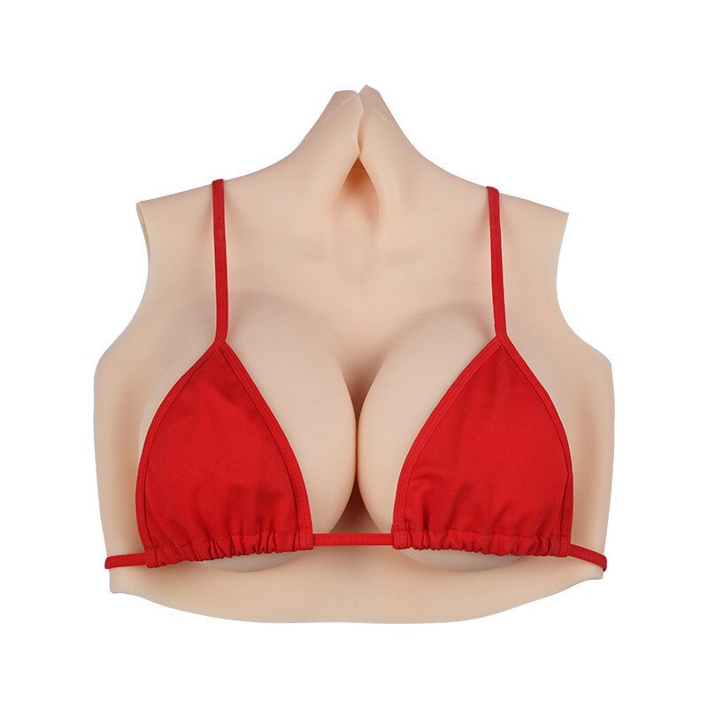 Artificial Silicone Breast Smart L-code Heated Fake Chest Form Transgender Crossdresser Male To Female Realistic Crossdressing