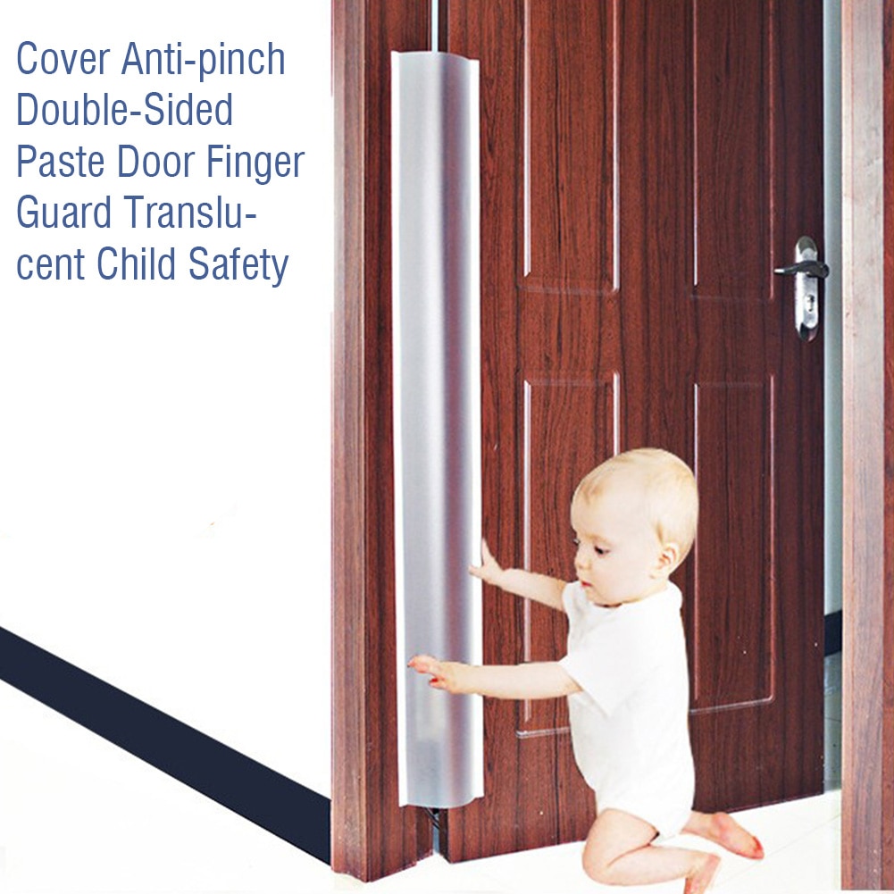 Cover Translucent Protection Strip Edge Corner Child Safety Home Kindergarten Double-Sided Paste Door Finger Guard Anti-Grip