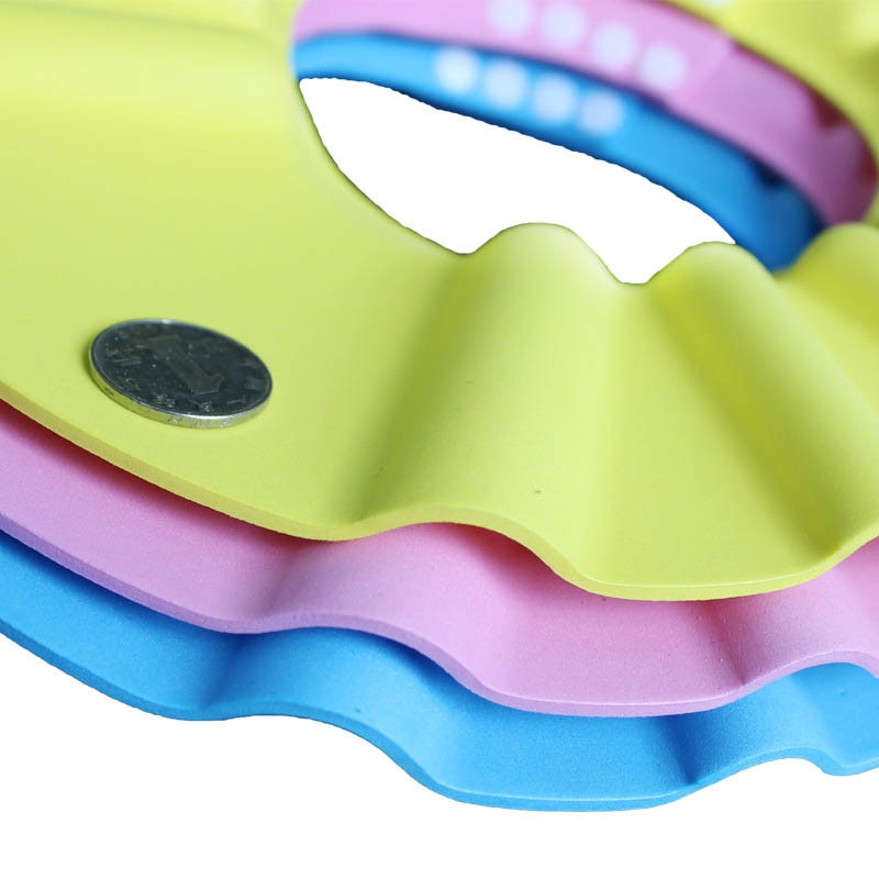 Adjustable Baby Shower Cap Child Kids Shampoo Bath Hat Wash Hair Shield EIG88