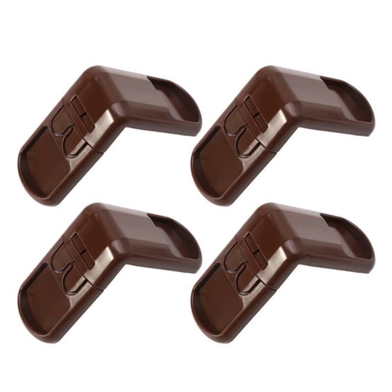 4Pcs Baby Chuld Safety Lock Door Buckle Drawer Cabinets Anti Pinch Hand Protect