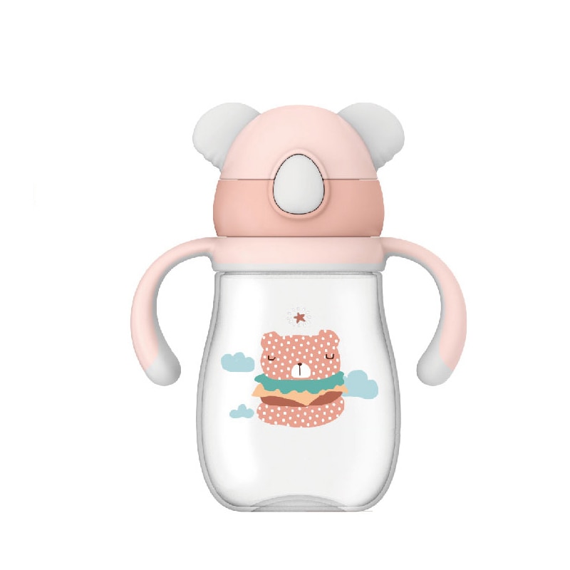 VALUEDER 2019 new Tritan BPA Free Koala Shape Baby Water Cup With Straw