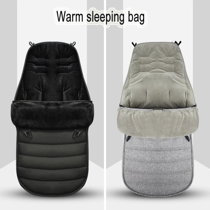 Baby stroller sleeping bag warm stroller foot cover universal thickening cushion foot cover windshield winter out windproof