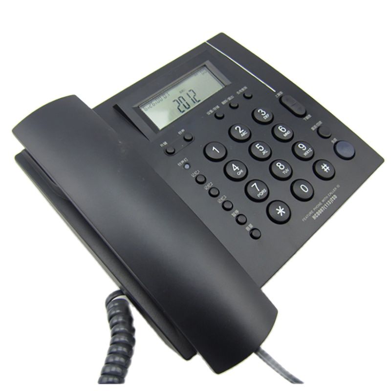 Corded Phone with Caller ID, FSK/DTMF Dual System, Speaker, 5 Levels Brightness, Home Hotel Wired Desktop Phone Office Landline