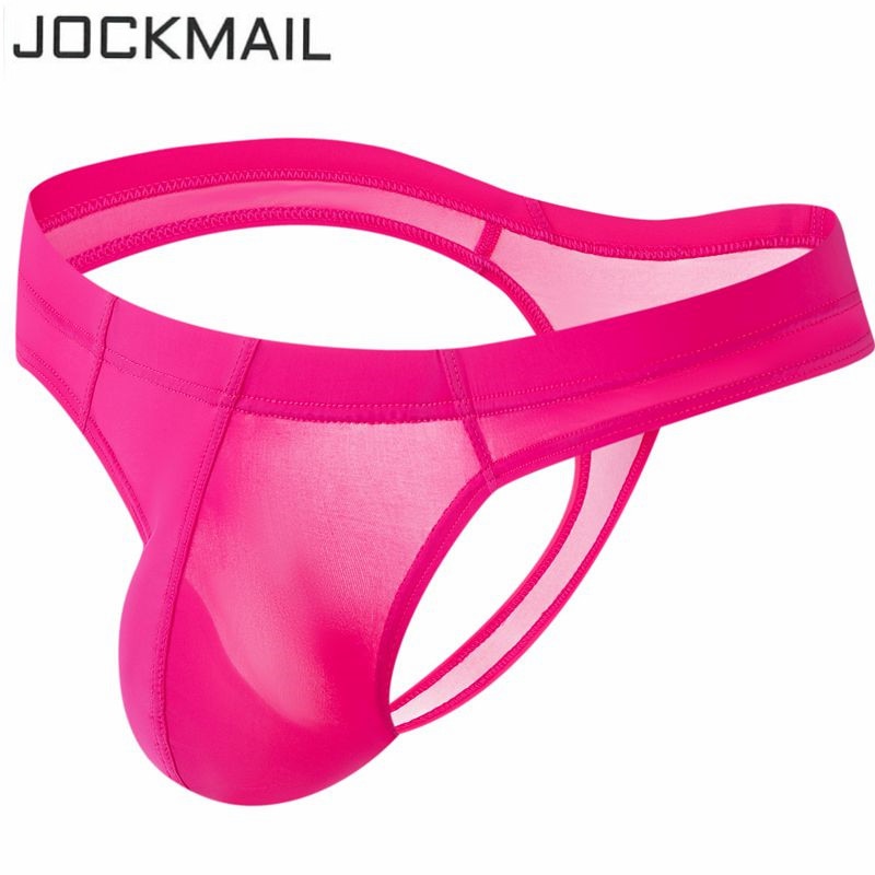 JOCKMAIL men's transparent underwear sexy bikini men thongs g strings tanga hombre slip jocks gay underwear jockstrap