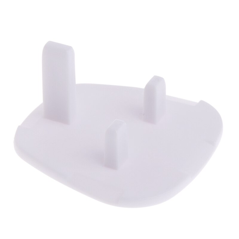 D7YD 5pcs White UK Power Socket Electrical Outlet Baby Safety Guard for Protection Anti Electric Shock Plugs Protector Cover