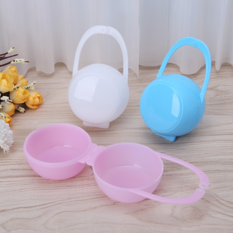 Solid Color Baby Nipple Holder Container Box Keep Pacifier Pacifiers and Accessories Storage Box Teat Attachment Dropshipping