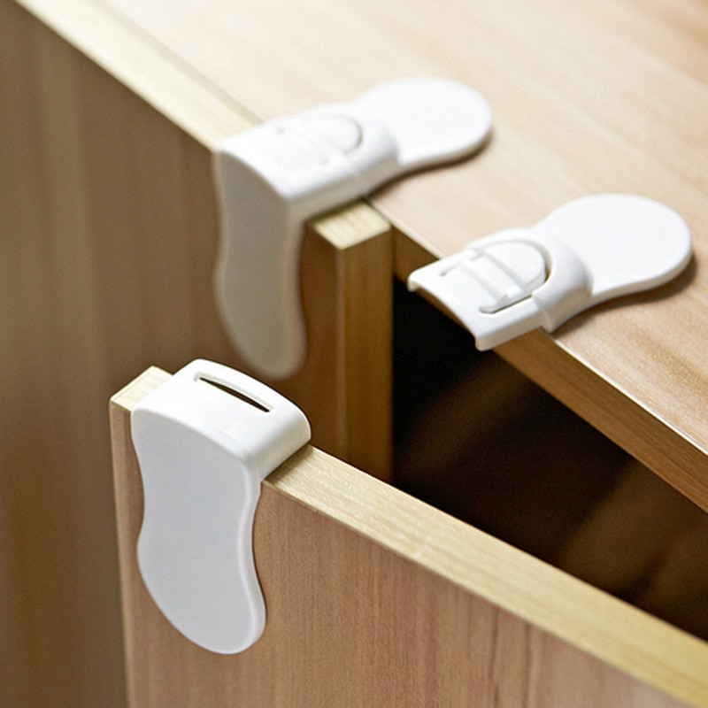 6Pcs/Lot Child Baby Safety Cabinet Lock Protector Multi-Function Security Drawer
