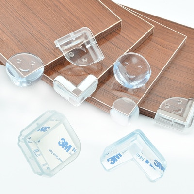 10Pcs/set Baby Safety Silicone Transparent Protector Cover Table Corner Guards Children Protection Furnitures Edge Corner Guards
