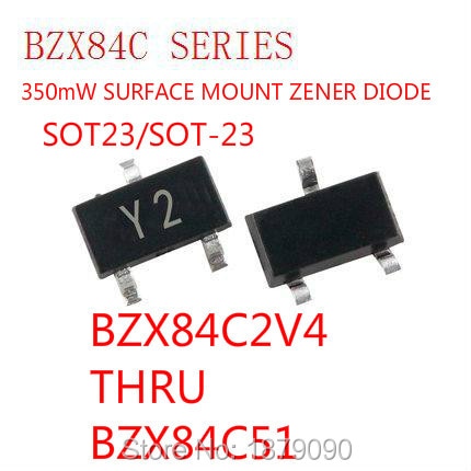 Free Shipping BZX84C24 BZX84-C24 350mW 24V MARKING WR/Y9 Zener Diode SOT23 SOT-23