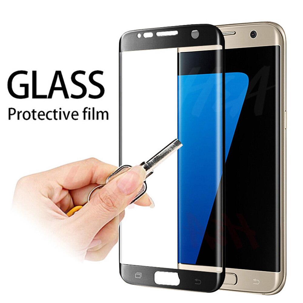 tempered glass for samsung Galaxy S7 edge S8 S9 S10e S10 plus full cover on the glass protective film phone screen protector