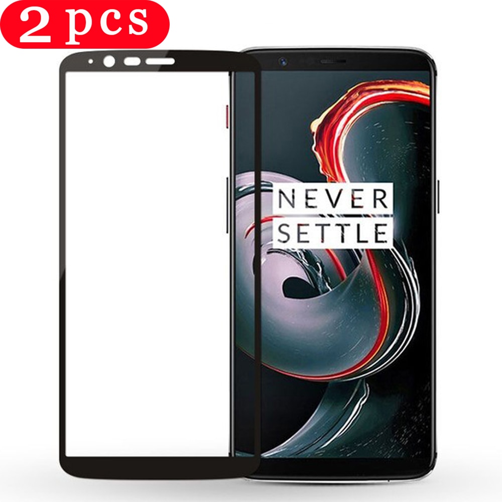 2Pcs tempered glass for oneplus 7 7T pro protective film full cover phone screen protector 6 6T 5 5T on the glass smartphone