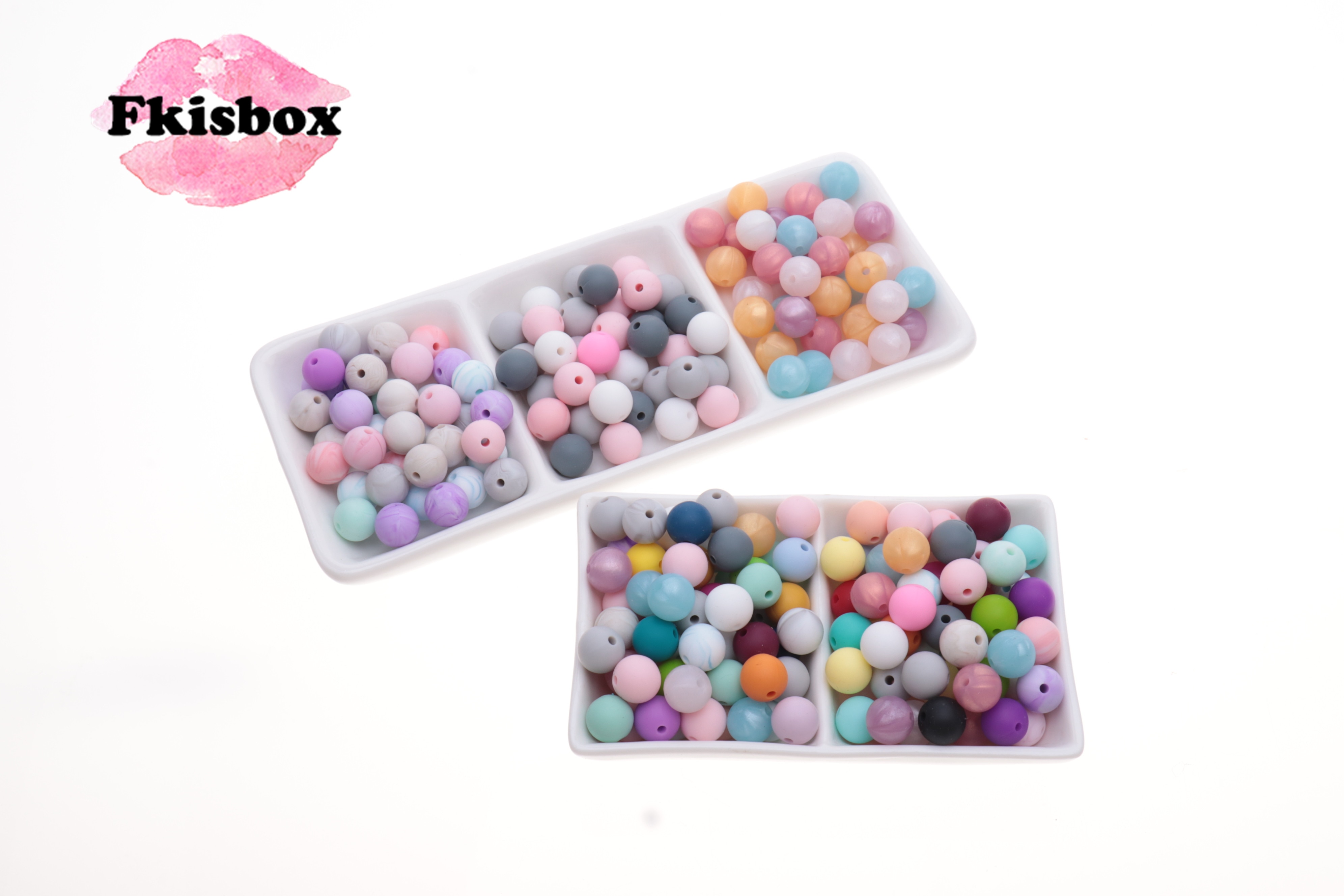 200pcs 12mm Silicone Round Beads BPA Free New Marble Metallic Color Baby Teether Teething Necklace Jewelry DIY Pacifier Chain