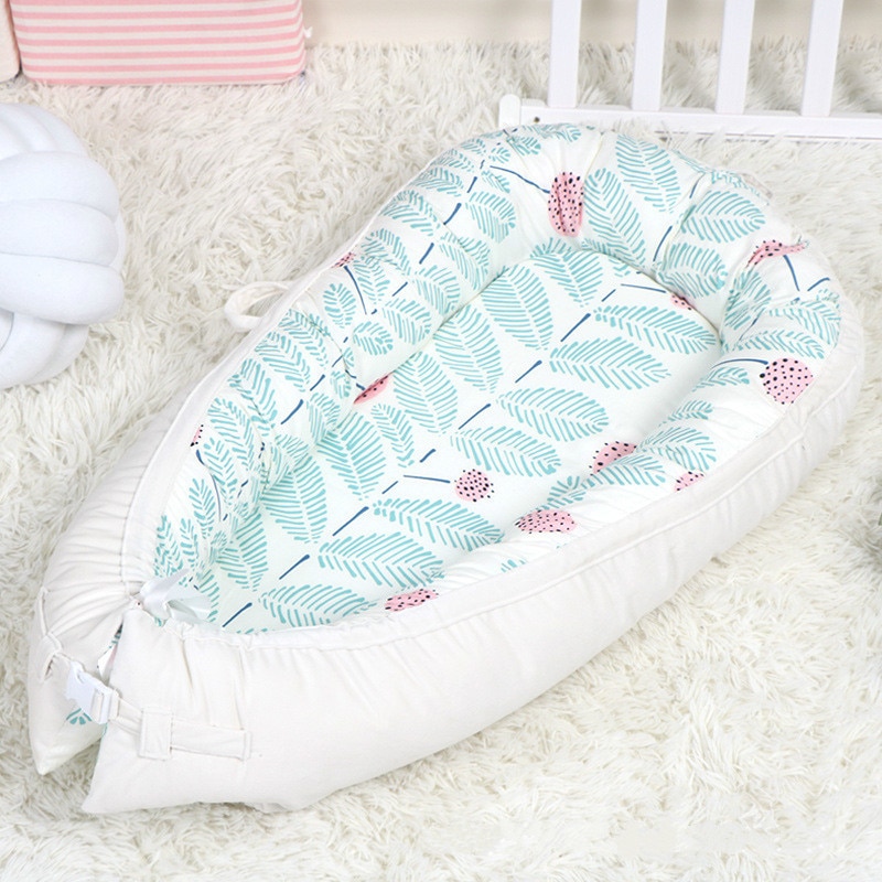 80*50cm New American Baby Cribs Neonatal Uterus Kids Bed Cotton Children Bed Detachable Baby Nest Portable Bed