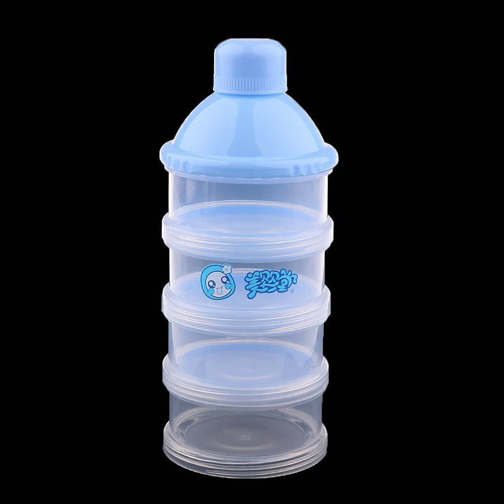 4 Layers Portable Baby Milk Powder Box Baby Milk Powder Dispenser Removable Portable Milk Case