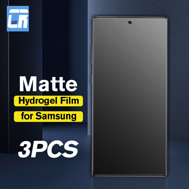 1-3PCS No Fingerprint Matte Hydrogel Film for Samsung Galaxy Note 20 10 9 S20 S10 S9 Plus S21 S22 S23 Ultra FE Screen Protector