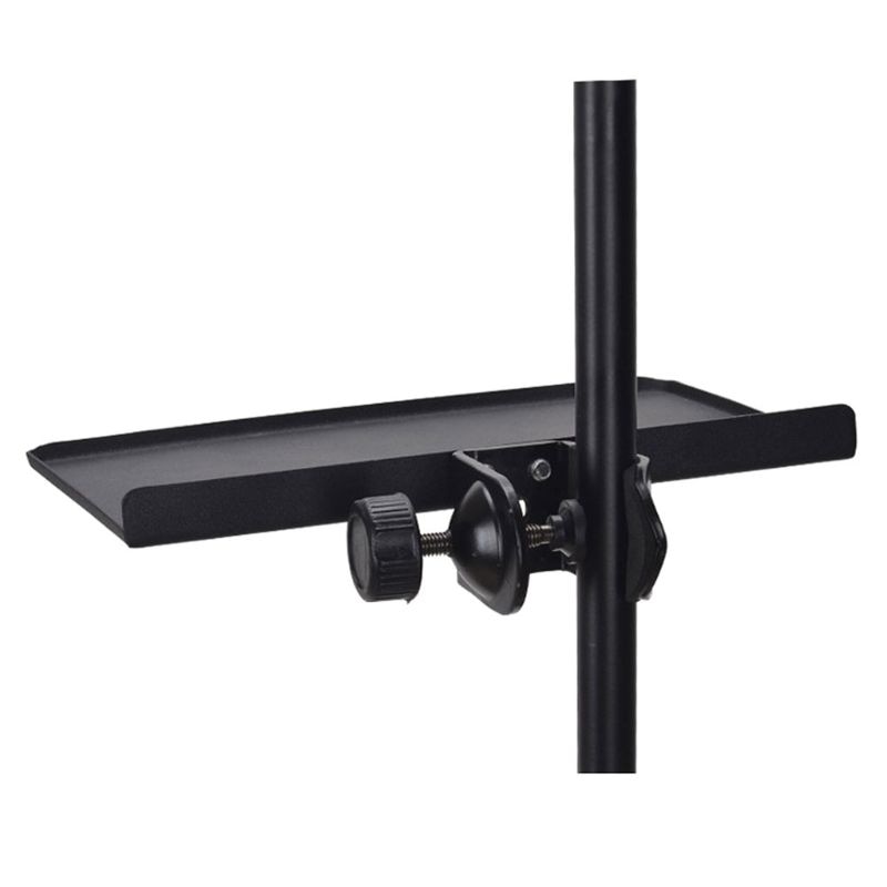 M2EC Portable Adjustable Shelf Organizer Expandable Outdoor Karaoke Equipment Clip Broadcast Stand Tray Sound Card Tray