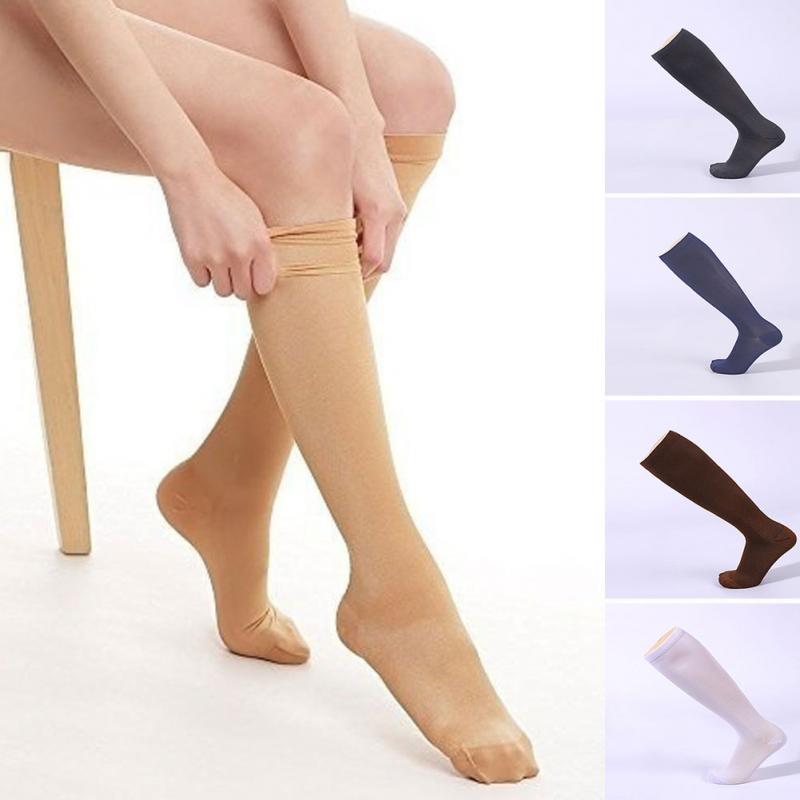 New Unisex Socks Compression Stockings Pressure Varicose Vein Stocking knee high Leg Support Stretch Pressure Circulation cool