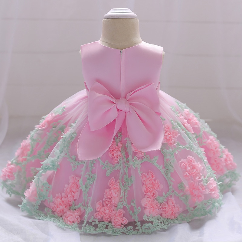 2022 Summer Baby Girl Dress Princess Party Frock Christening Kids Clothes 1 Year Birthday Party Wedding 3-24 Month Vestidos
