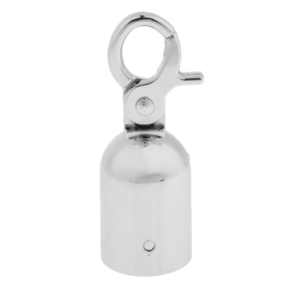 Rope Barrier End Stopper Cord End Caps With Hook 2.5cm Silver/Gold