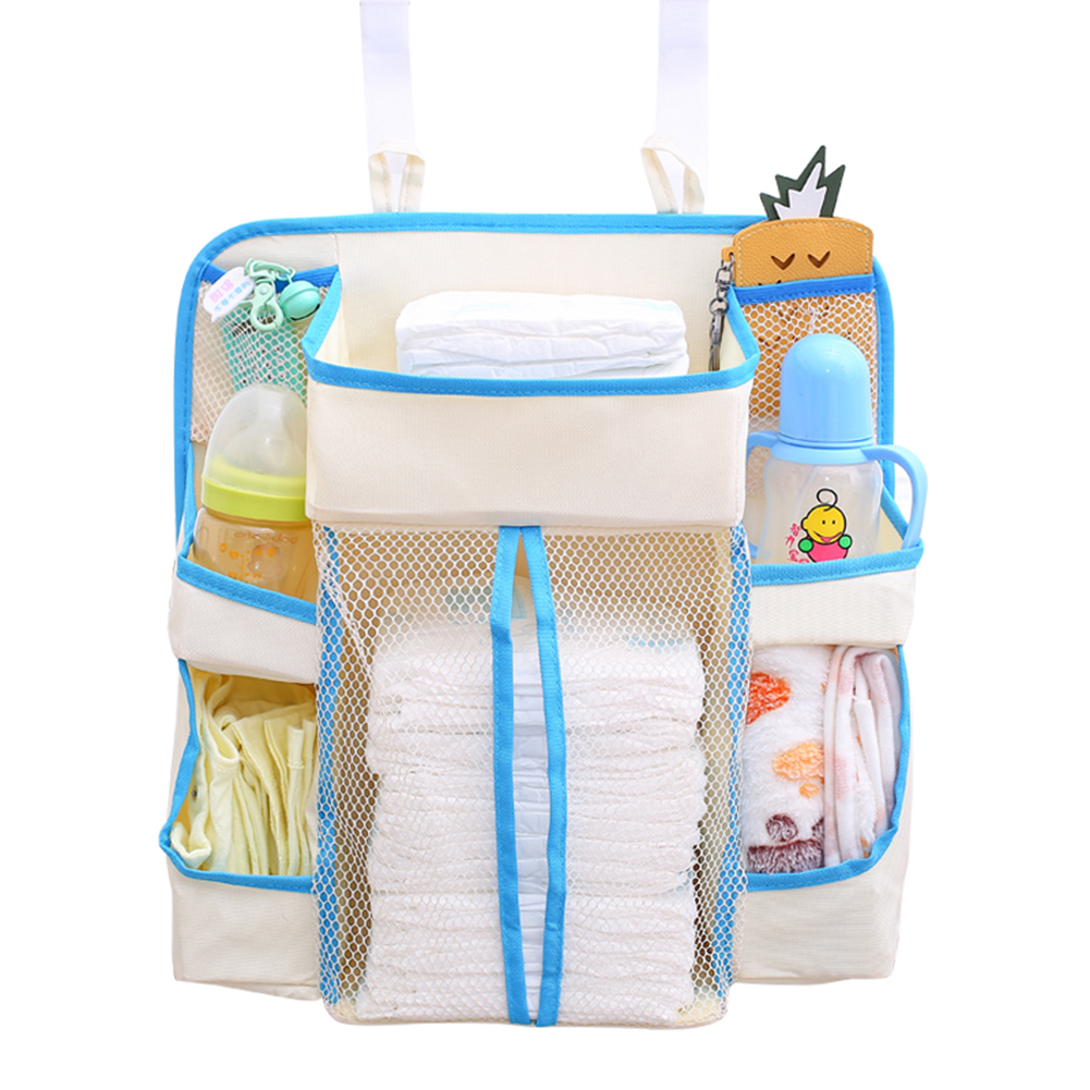Multifunction Baby Bed Hanging Storage Bag Toy Diapers Pocket Infant Bedding Nappy Organizer Bag for Baby Hone Health Care