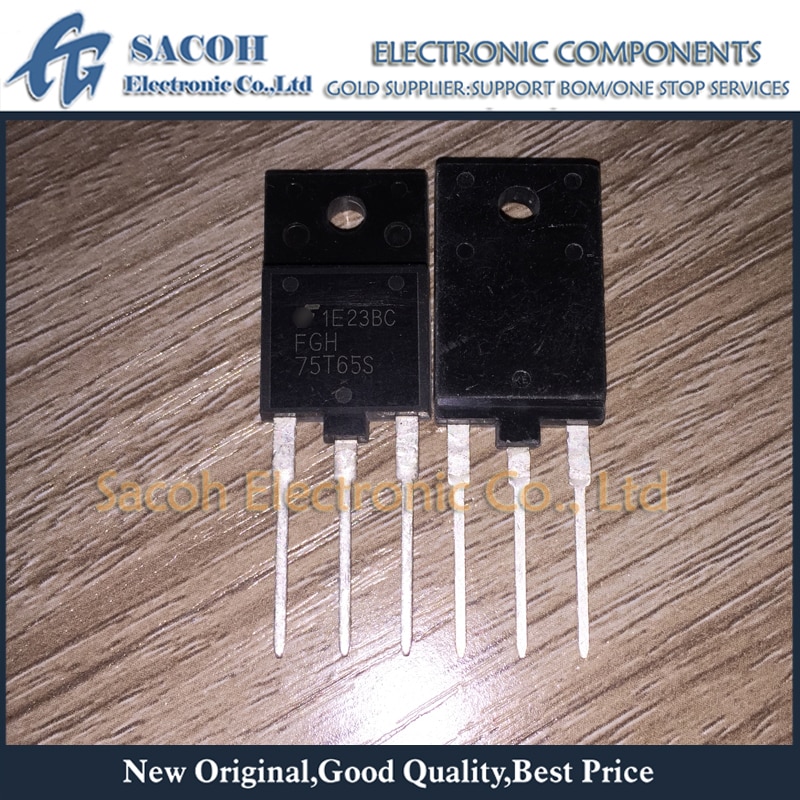 New Original 5Pcs FGH75T65S FGH75T65 75T65 TO-3PF 75A 650V Power IGBT transistor