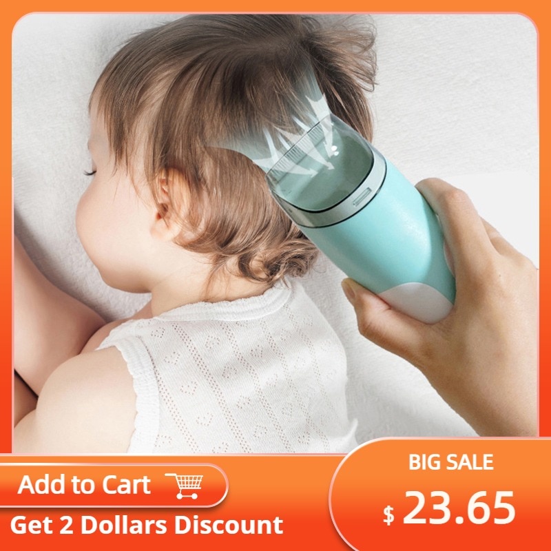 Automatic Gather Hair Trimmer Baby Adult Mute Waterproof Kids Hair Clipper Sleep Haircut Home-Use No Oil