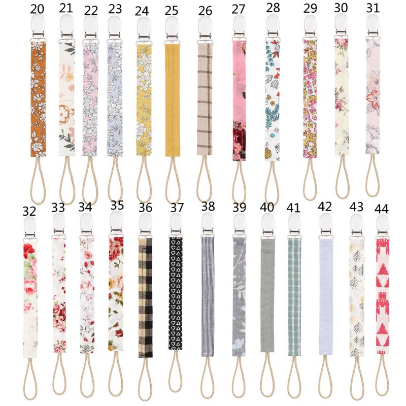 Dummy Pacifier Clips Chain Cotton Linen Baby Teething Holder K1MA New For Baby Hot Clip Chain