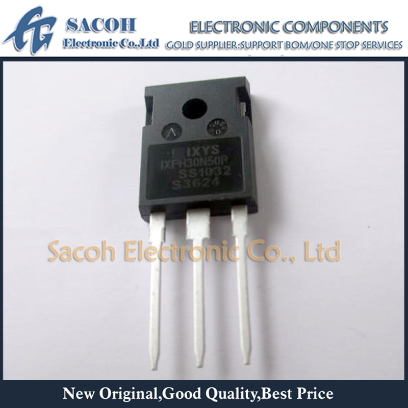 New Original 10Pcs IXFH30N50P IXFH30N50 IXFH30N50Q3 TO-247 30A 500V Single MOSFET Transistor