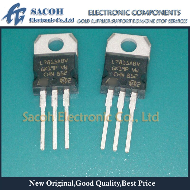 New Original 10PCS/Lot L7815ABV L7815ABV-DG L7815ACV or L7812ABV L7812ACV TO-220 Precision 1A regulators