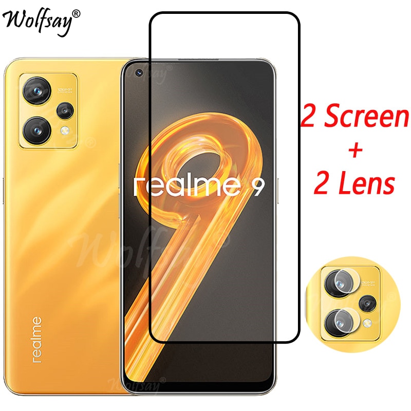 Tempered Glass For Realme 9 Screen Protector Realme 6 7i 8i 9i 9 Pro Plus C11 C21Y C25S Camera Glass For Realme 9 Pro Plus Glass
