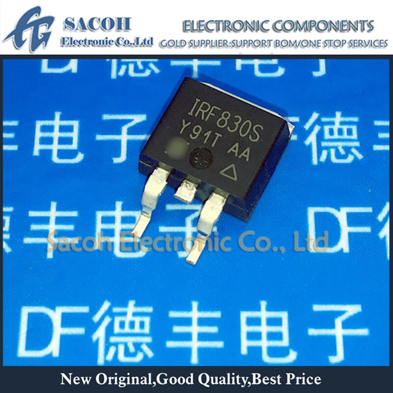 New Original 10Pcs IRF830STRLPBF IRF830S IRF830AS IRF830 TO-263 4.5A 500V Power MOSFET