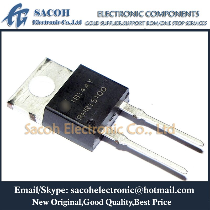 New Original 10Pcs RHRP15100 RHR15100 RURP15100 RUR15100 TO-220 15A 1000V Hyperfast Diode