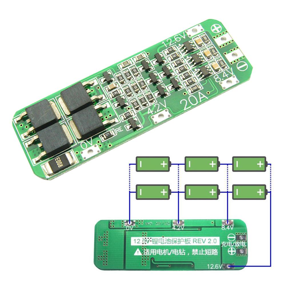 3S 20A Li-ion Lithium Battery 18650 Charger PCB BMS Protection Board Cell For nominal voltage 3 Hot Sale.6V 3.7V lithium battery