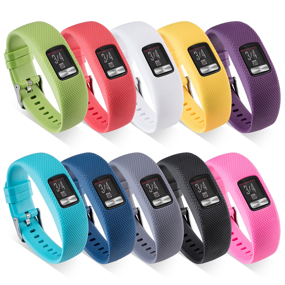 L/S Soft Silicone Watch Wrist Band Smart Bracelet wrist Strap For Garmin VivoFit 4 Replacement Watchbands For Garmin VivoFit 4