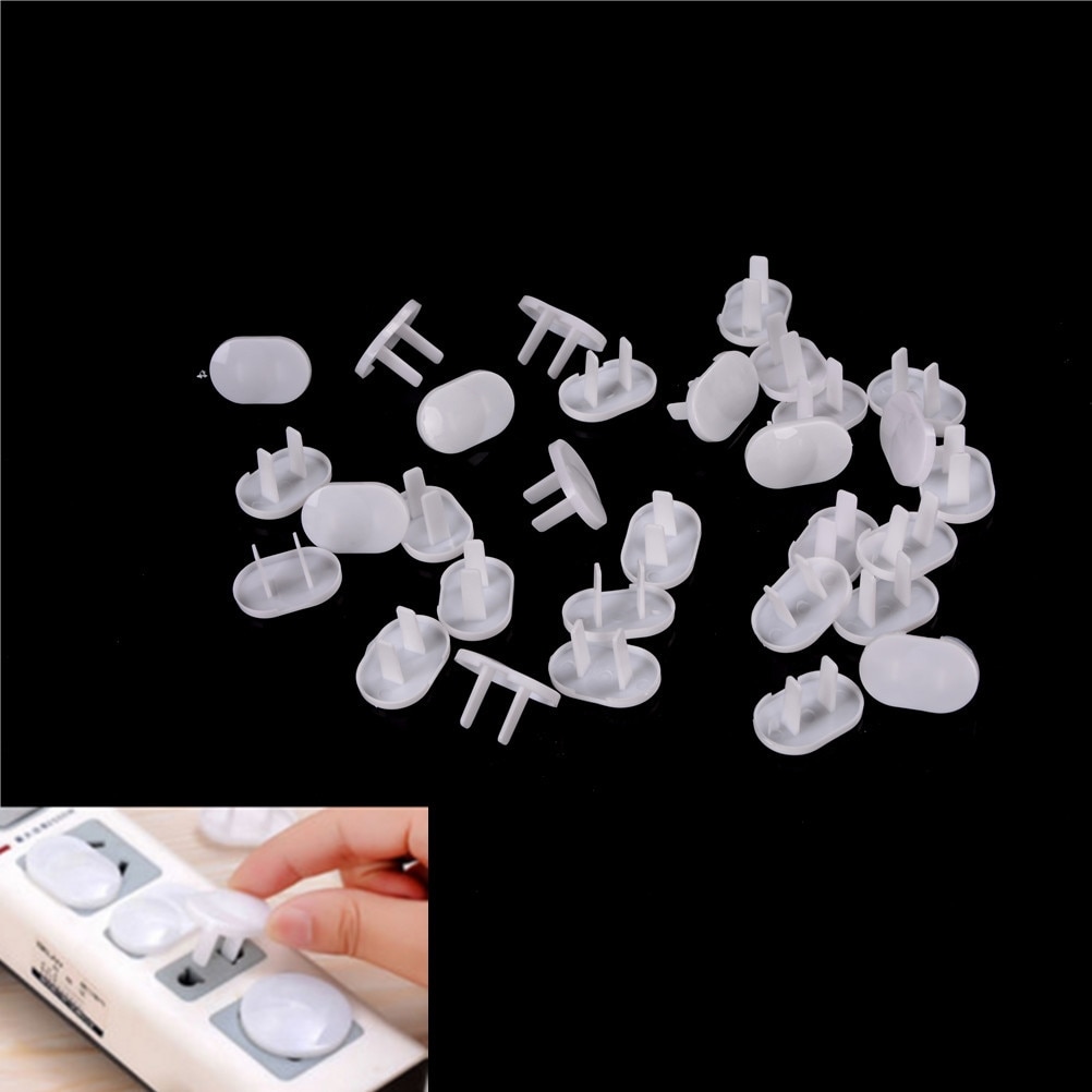 30 Pcs Power Socket Electrical Outlet Baby Kids Child Safety Guard Protection Anti Electric Shock Plugs Protector Cover