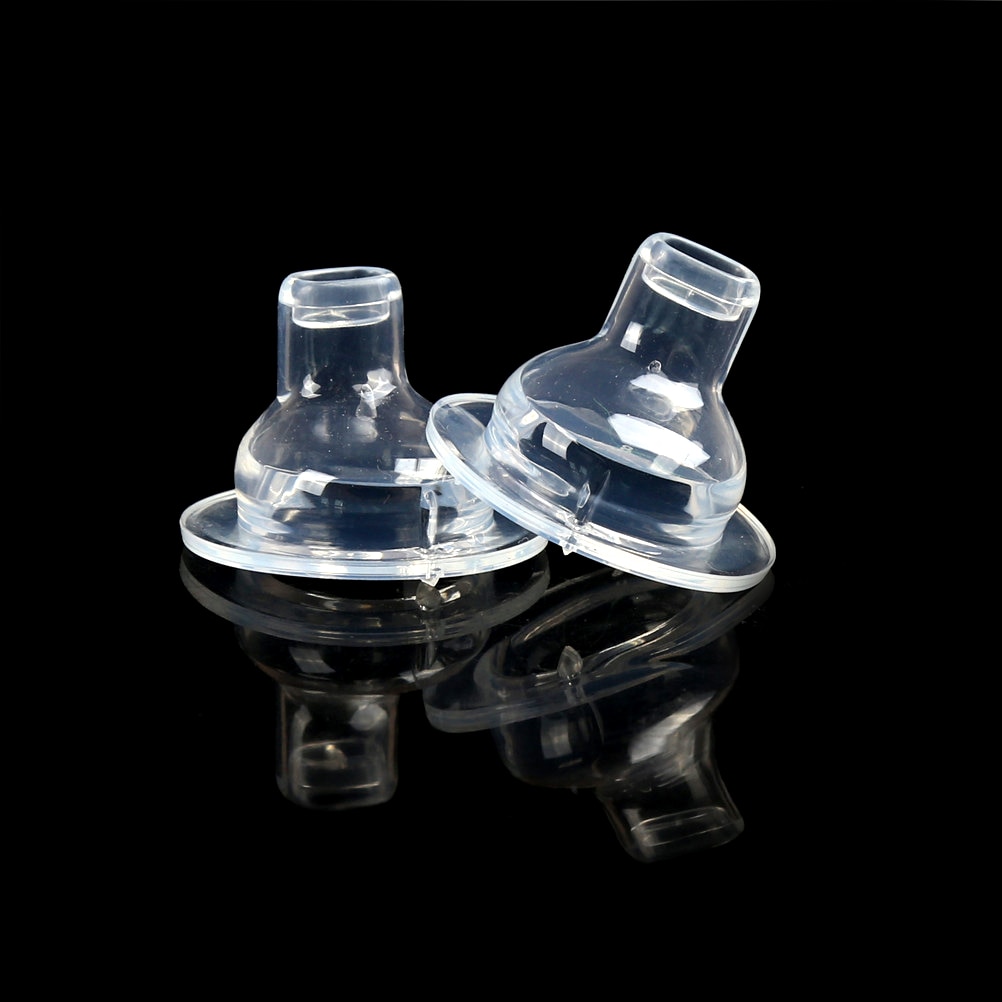 2PCS Hot Sell Baby Feeding Tools Silicone Duckbill Pacifier Wide Caliber Nipple Safety High Quality Safe material