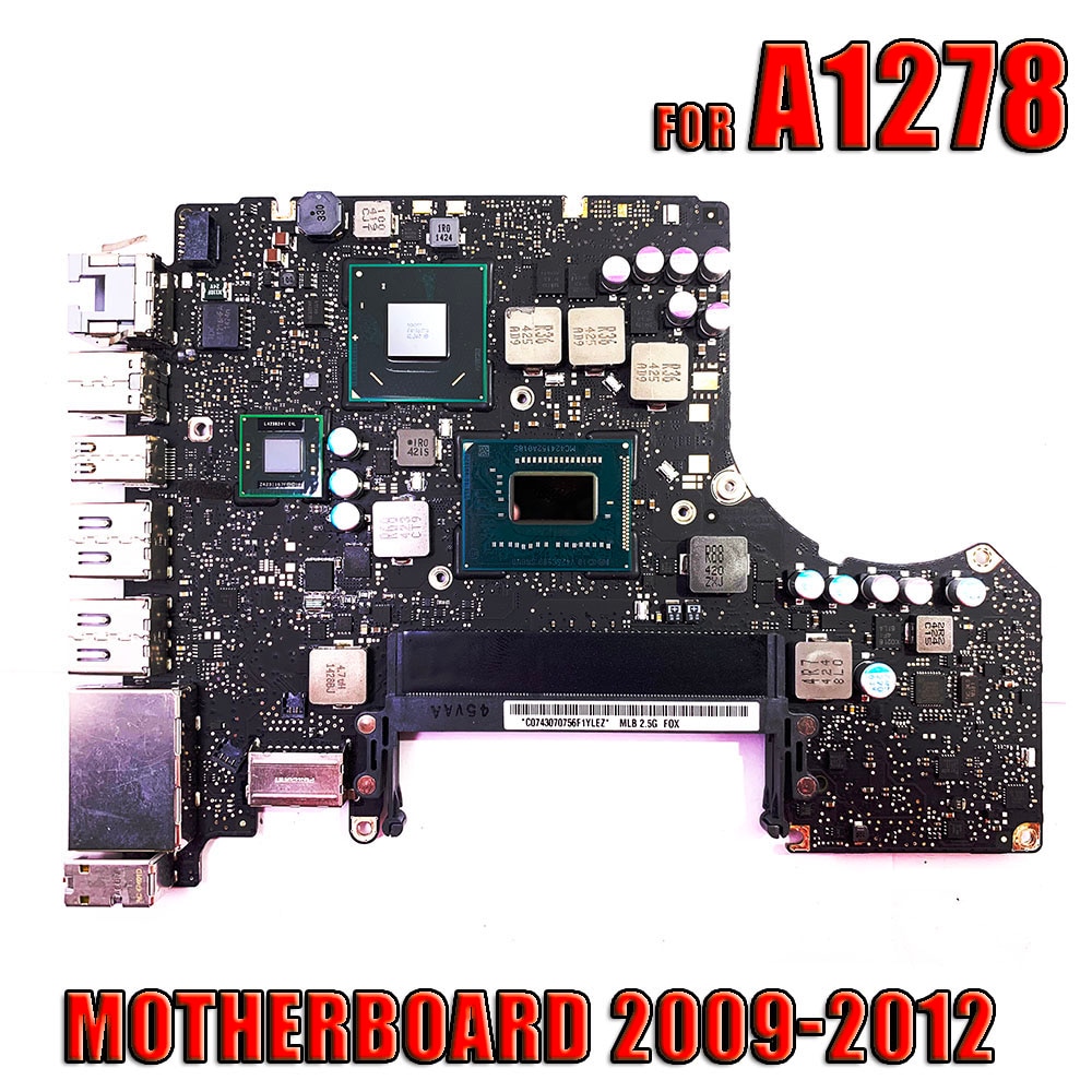 For MacBook Pro 13" A1278 Original Logic Board Motherboard WIth I5 2.5GHz I7 2.9GHz 820-3115-B 2009 2010 2011 2012 MD101 MD