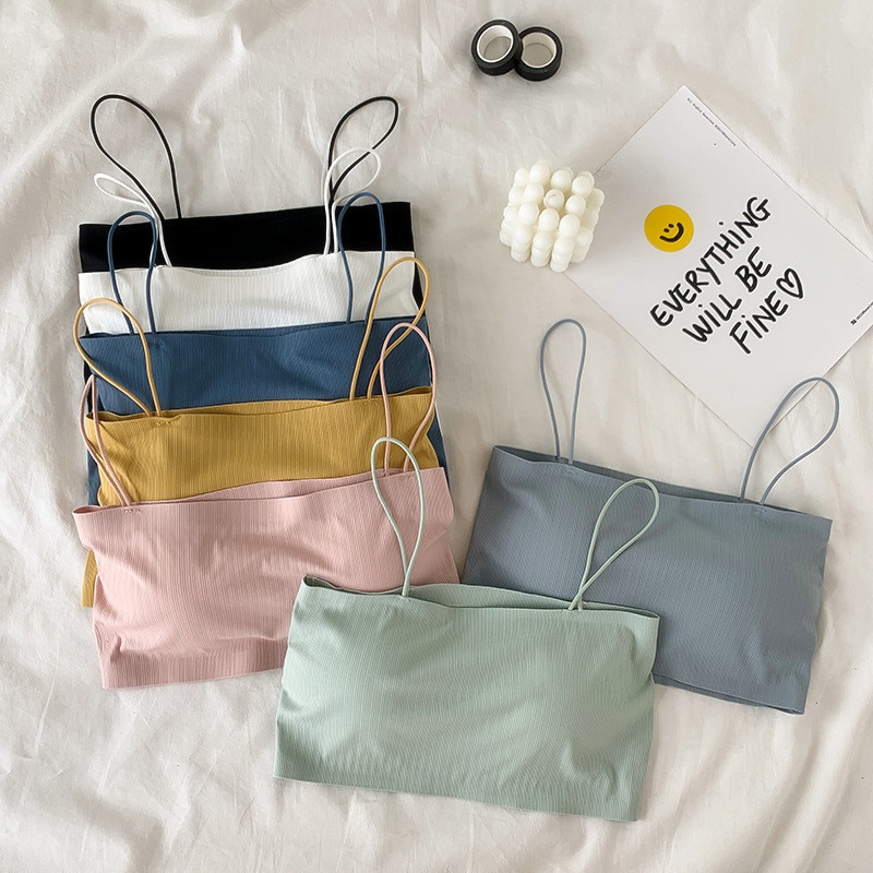 Women Tube Top Invisible Bra Strapless Top Sexy Underwear Crop Top Seamless Sexy Lingerie Tops Removable Pads Bandeau Bra