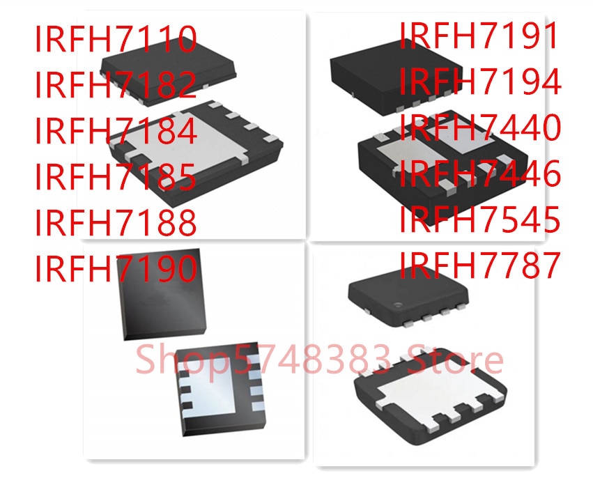 10PCS/LOT IRFH7110 IRFH7182 IRFH7184 IRFH7185 IRFH7188 IRFH7190 IRFH7191 IRFH7194 IRFH7440 IRFH7446 IRFH7545 IRFH7787