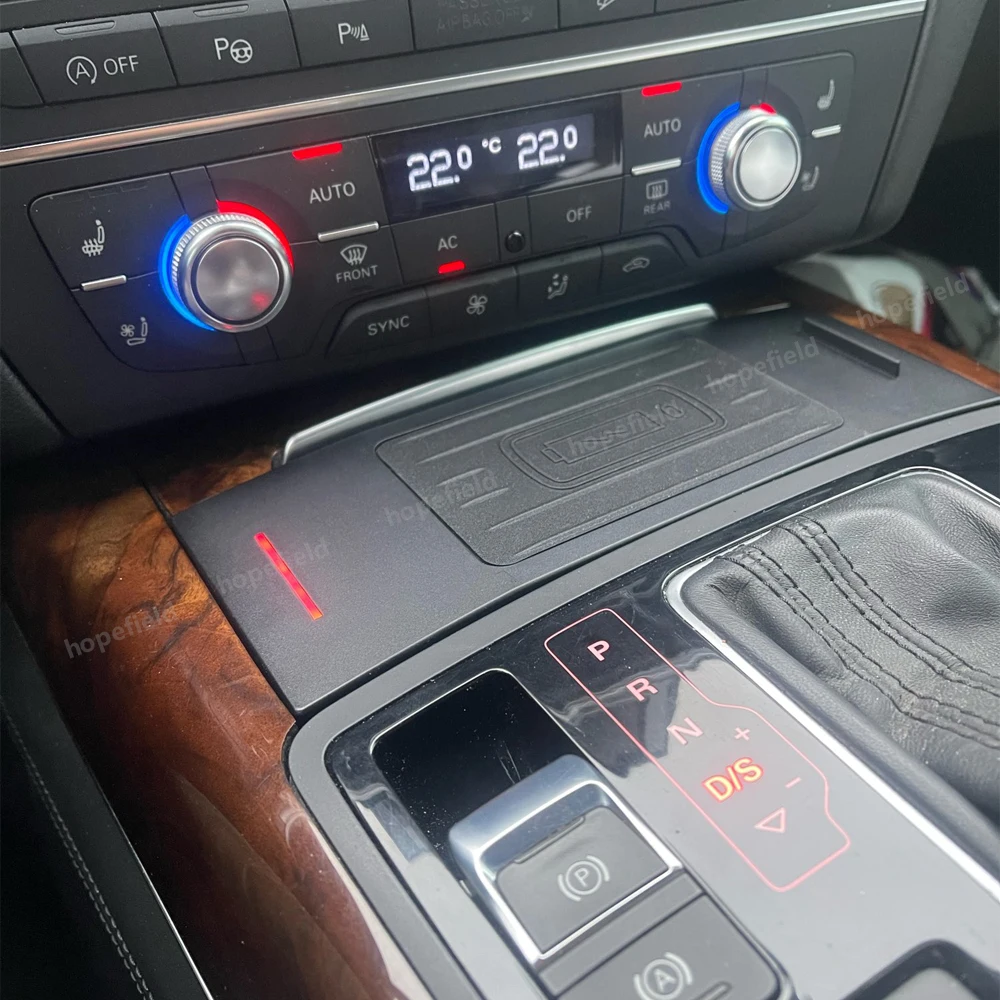 15W Car wireless charger for Audi A6 C7 A7 RS6 A4 B8 Allroad A5 Q5 S5 RS5 mobile phone holder fast
