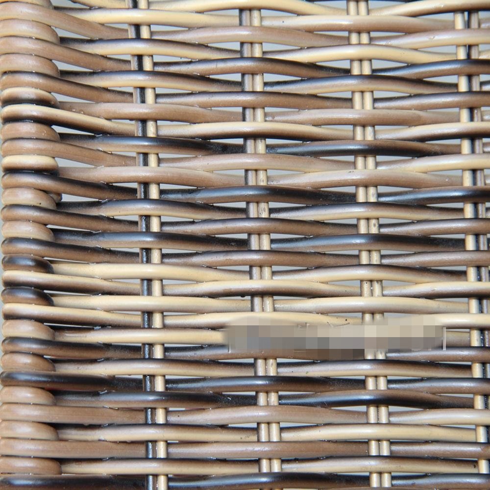 500G 70M coffee color gradient round synthetic rattan PE rattan weaving material plastic rattan for knit and repair chair basket