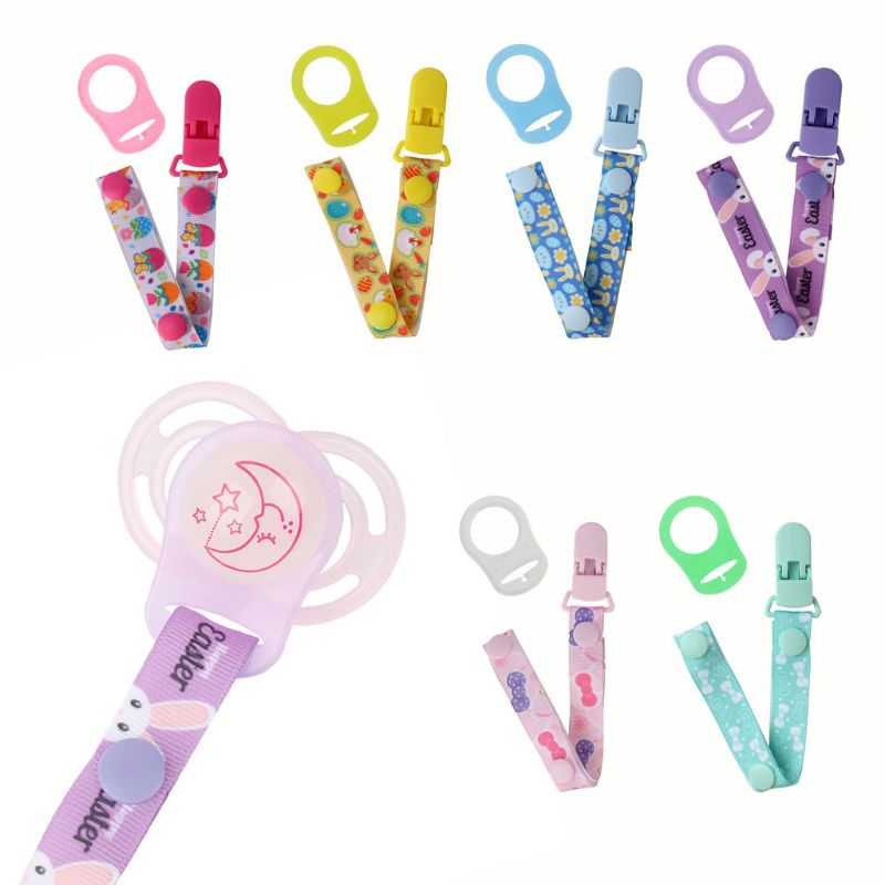 Baby Pacifier Chain with Holder Clip Adapter for MAM Rings Dummy Soother Nipple Leash Strap Dropshipping