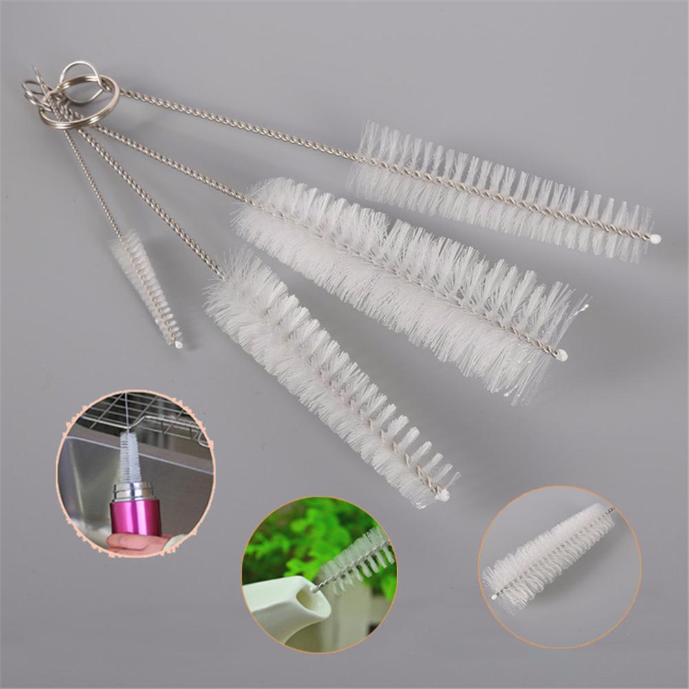 4pcs/set Nylon Kettle Bottle Cup Brush Set Baby Bottle Nipple Brushs Cleaning Cup Brush Kit