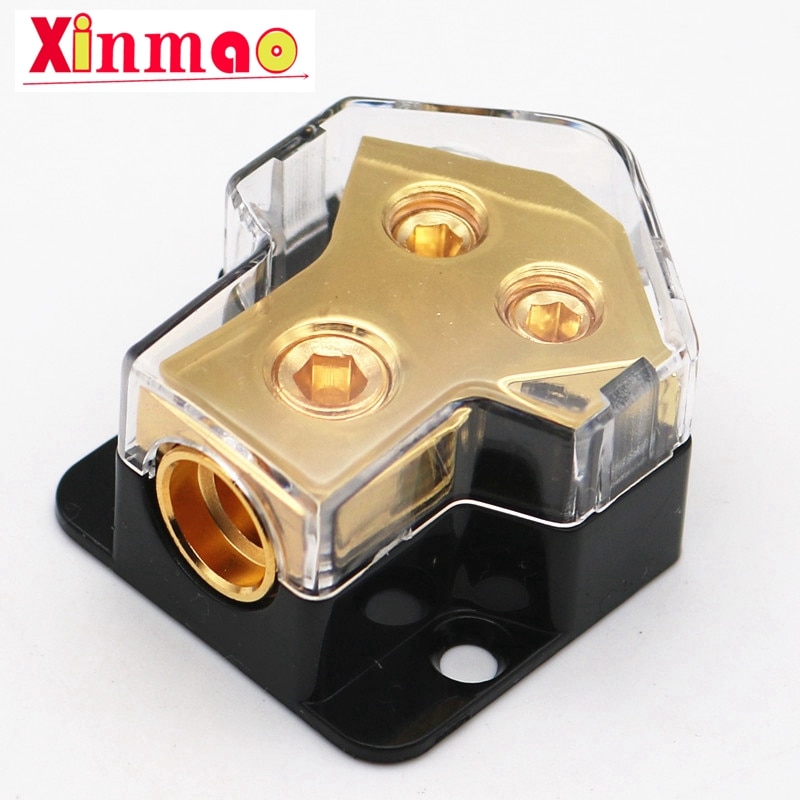 1PCS Digital Power Amplifier Distribution Block Splitter (1 2GA To Dual 4GA Port)