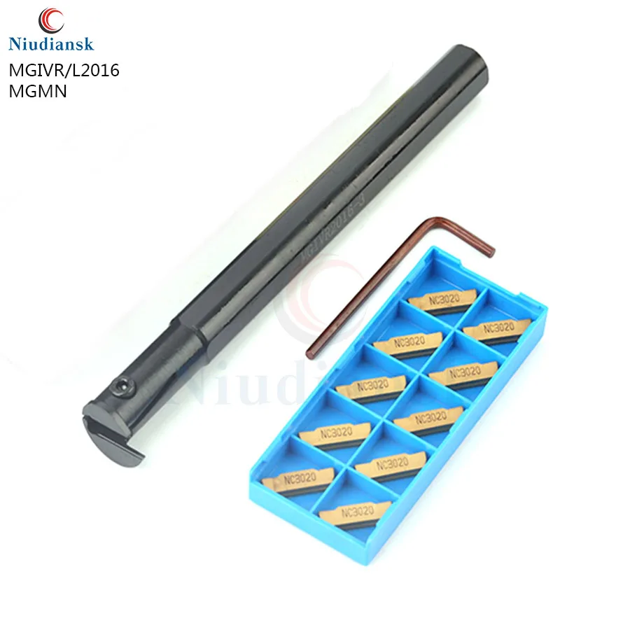 MGIVR2016-1.5 MGIVR2520-2 2.5mm 3mm CNC Lathe Machining Internal Grooving Tool Holder MGMN Carbide